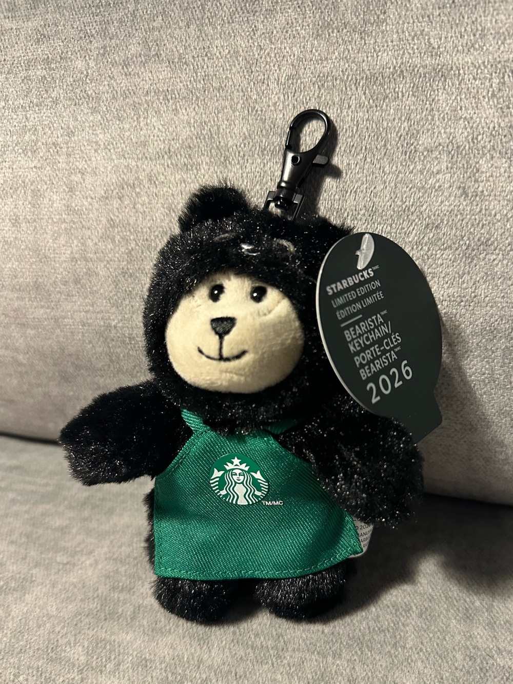 NEW Starbucks Bearista Black Cat Plush Keychain - Limited Edition 2026